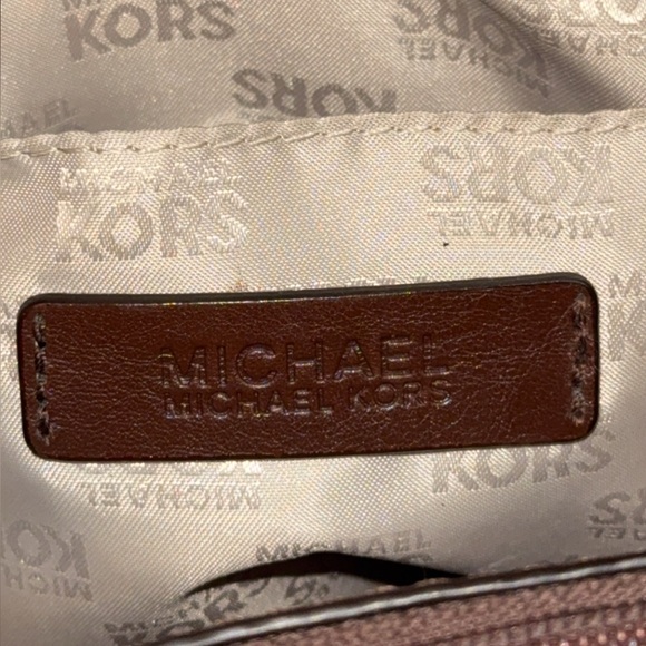 MICHAEL KORS Large Handbag Hamilton Zebra Print Brown Ivory AUTHENTIC - Picture 14 of 14